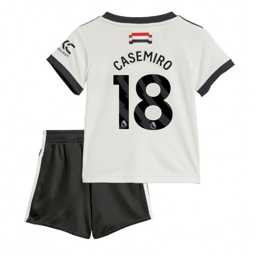 Manchester United Casemiro #18 Rezervni Dres za djecu 2024-25 Kratak Rukav (+ Kratke hlače)